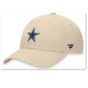 Men's Dallas Cowboys NFL Fanatics Cream Midfield Adjustable Hat